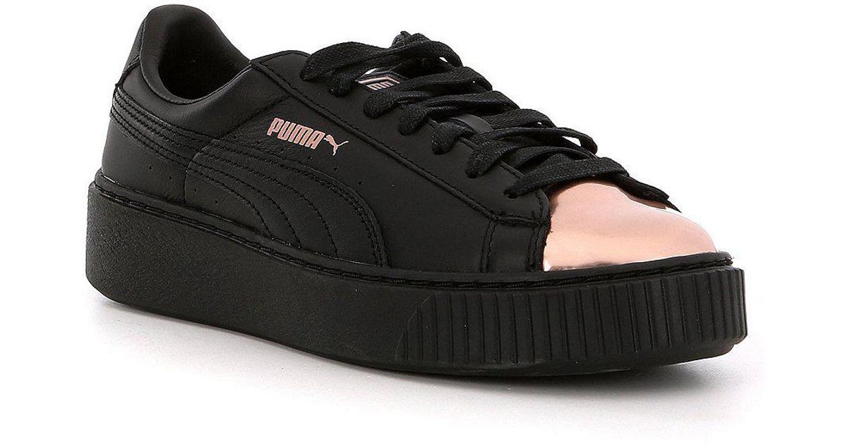 bsket platform metallic sneakers puma bsket platform metallic sneakers puma