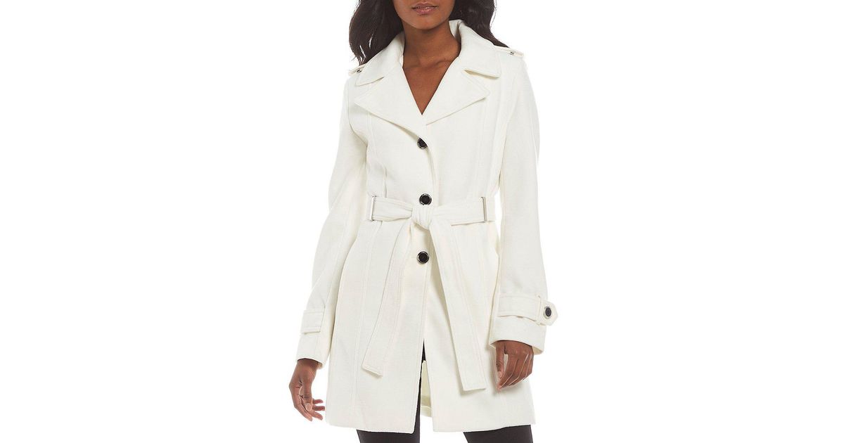 calvin klein tan trench coat