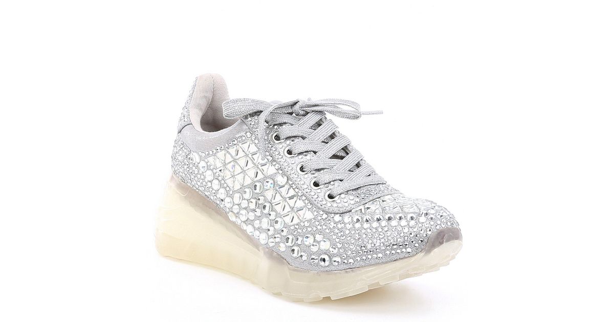 carissa rhinestone dad sneakers