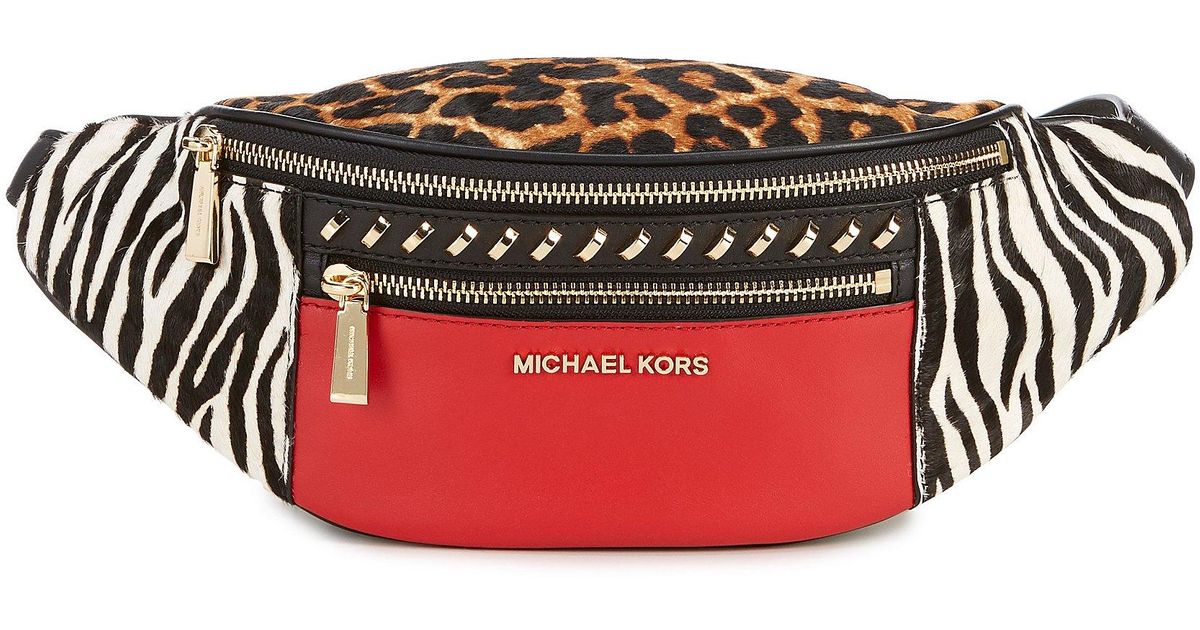 michael kors leopard fanny pack