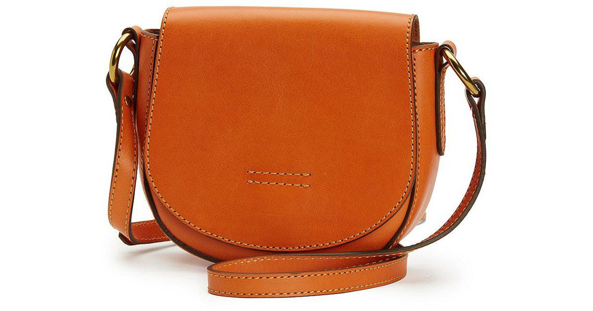 Lyst Frye Harness Small Saddle Bag In Orange