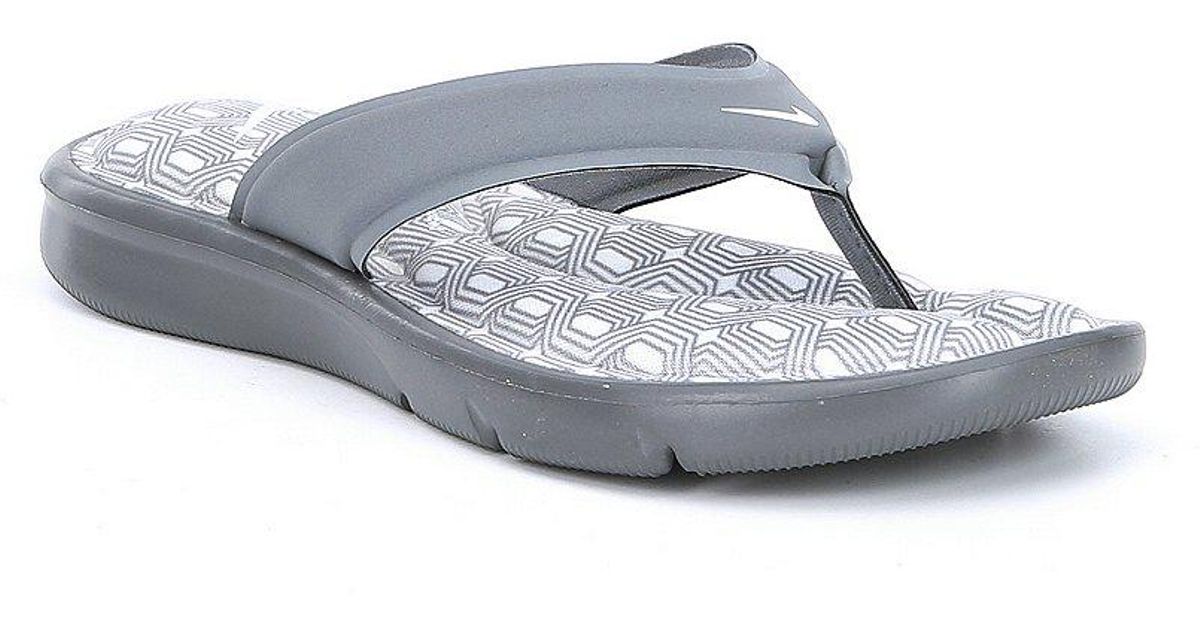 Nike Synthetic Women S Ultra Comfort Thong Sandals In Cool Grey