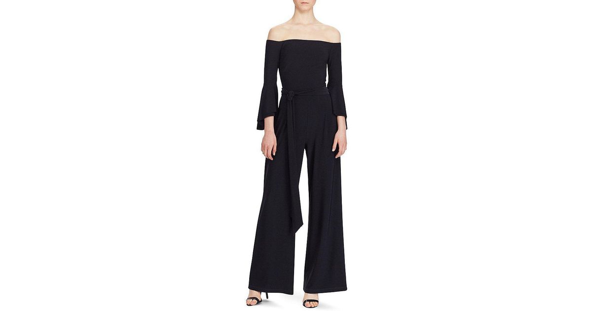 ralph lauren off the shoulder jumpsuit