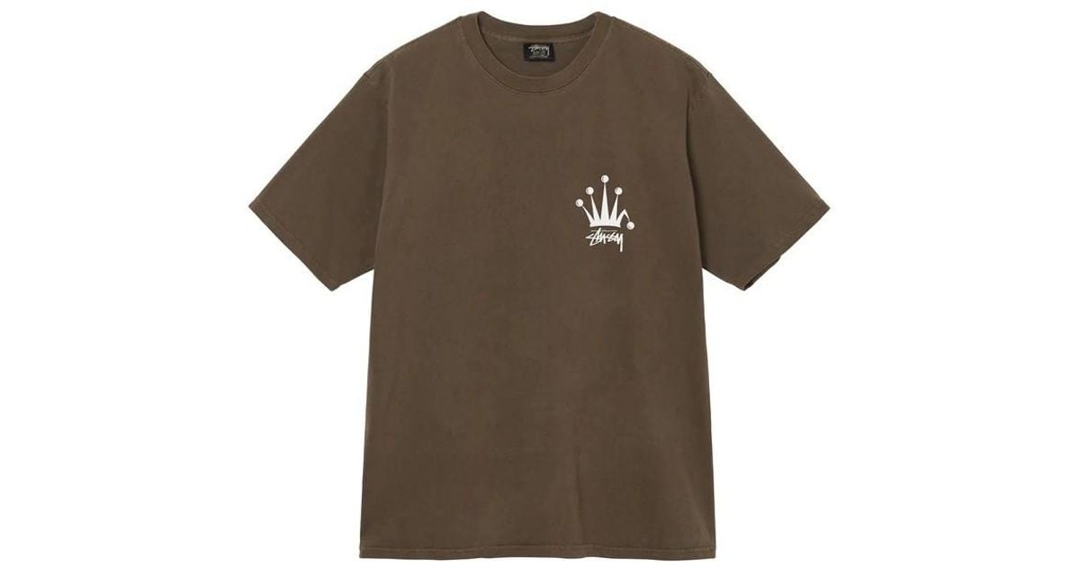 stussy brown tee