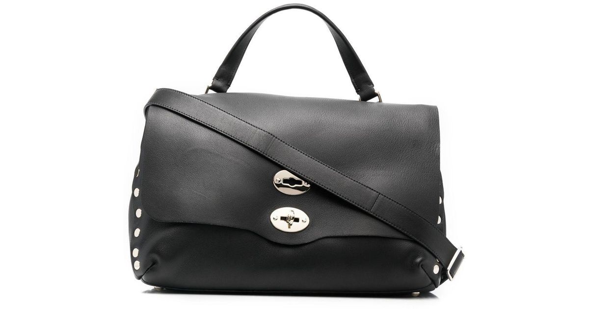Zanellato Leather Postina Heritage M Bag in Black | Lyst