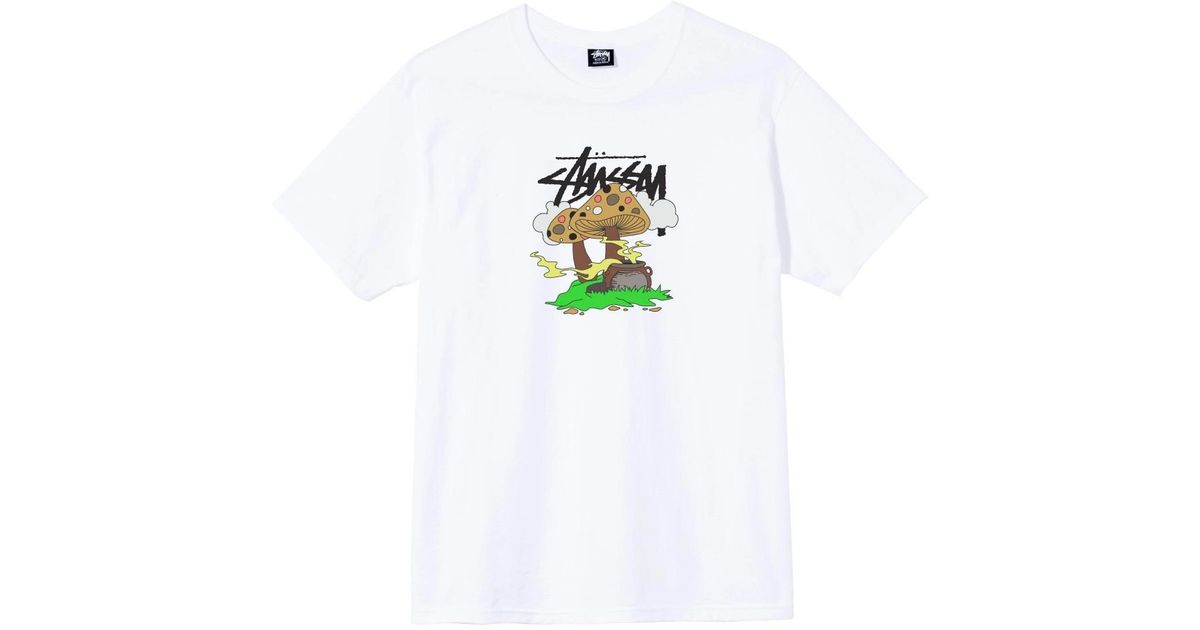 stussy mushroom tshirt
