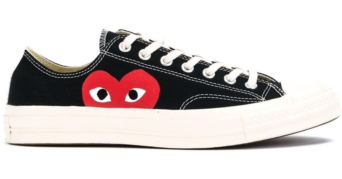 comme des garcons converse black