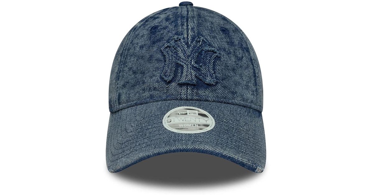 Gorra Curva Azul Ajustable 9TWENTY Washed Denim De New York Yankees MLB De New Era