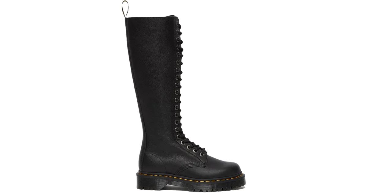 Stivali Dr. Martens 1B60Z - Iconici Stivali Donna In Pelle Con Suola Airwair, Zip E Lacci, Tacco 5.1 Cm, Stile Rock - Foto 2