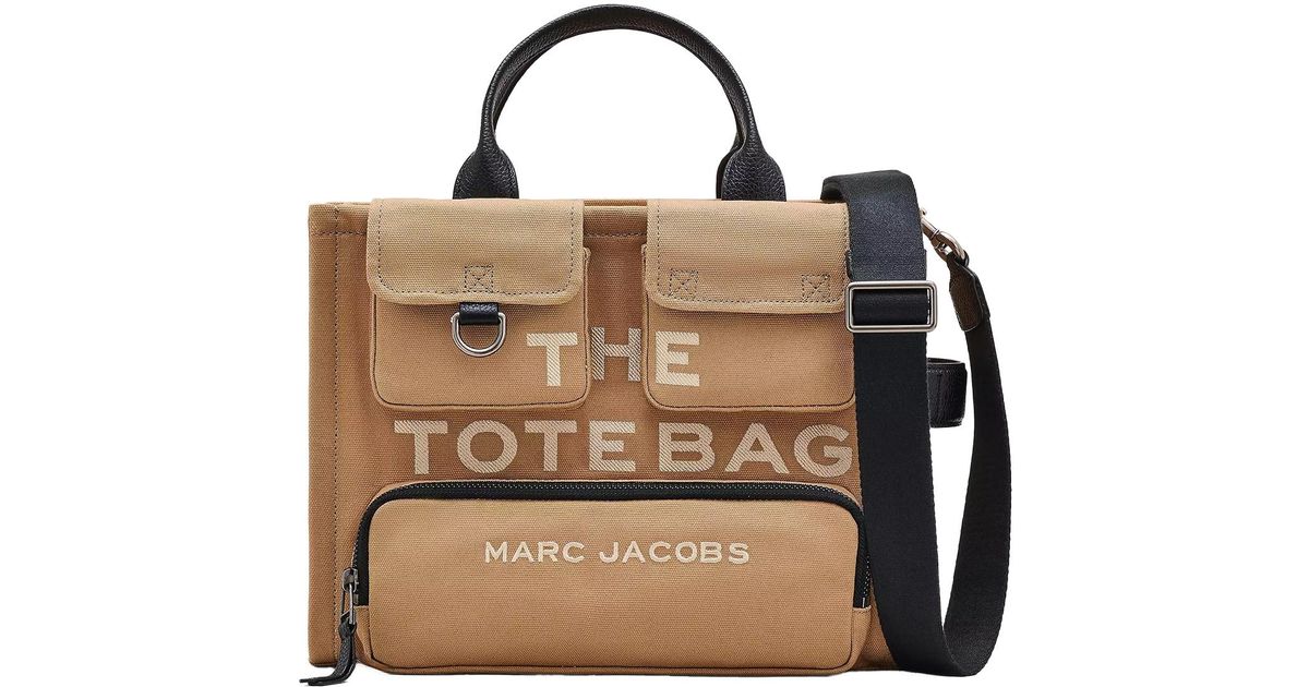 Marc Jacobs Borsa Tote The Cargo Canvas Medium Camel | Lyst UK