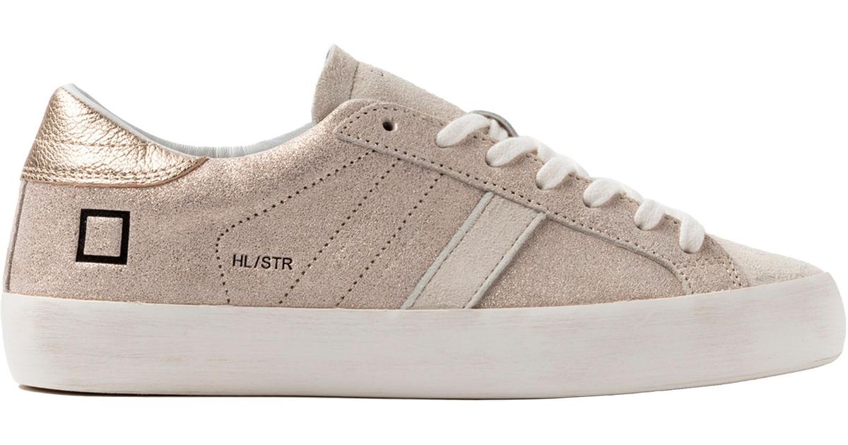 Date Sneakers Hill Low Stardust Platinum | Lyst