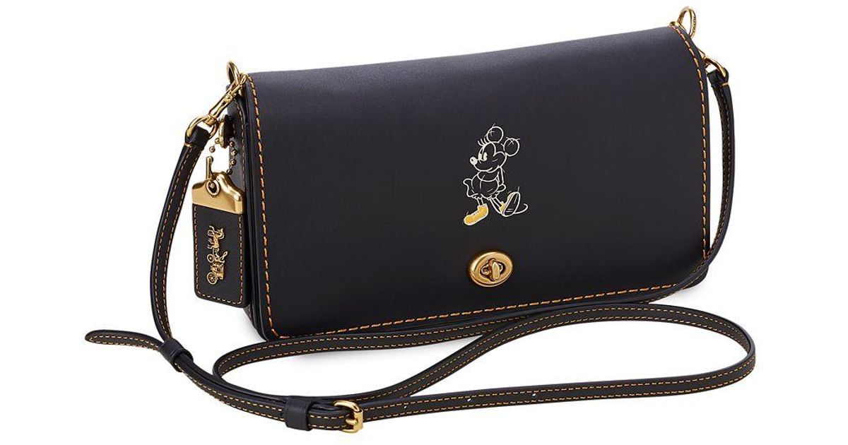 COACH Minnie Mouse Dinky Leather Crossbody Bag - Lyst
