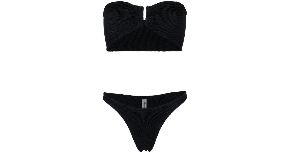 Reina Olga Ausilia Scrunch Bikini in Black - Save 1% | Lyst