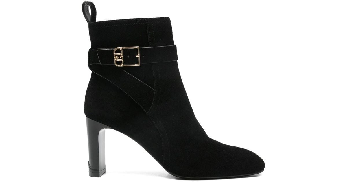 Stivaletti Neri Con Tacco Largo di Liu Jo in Nero Lyst