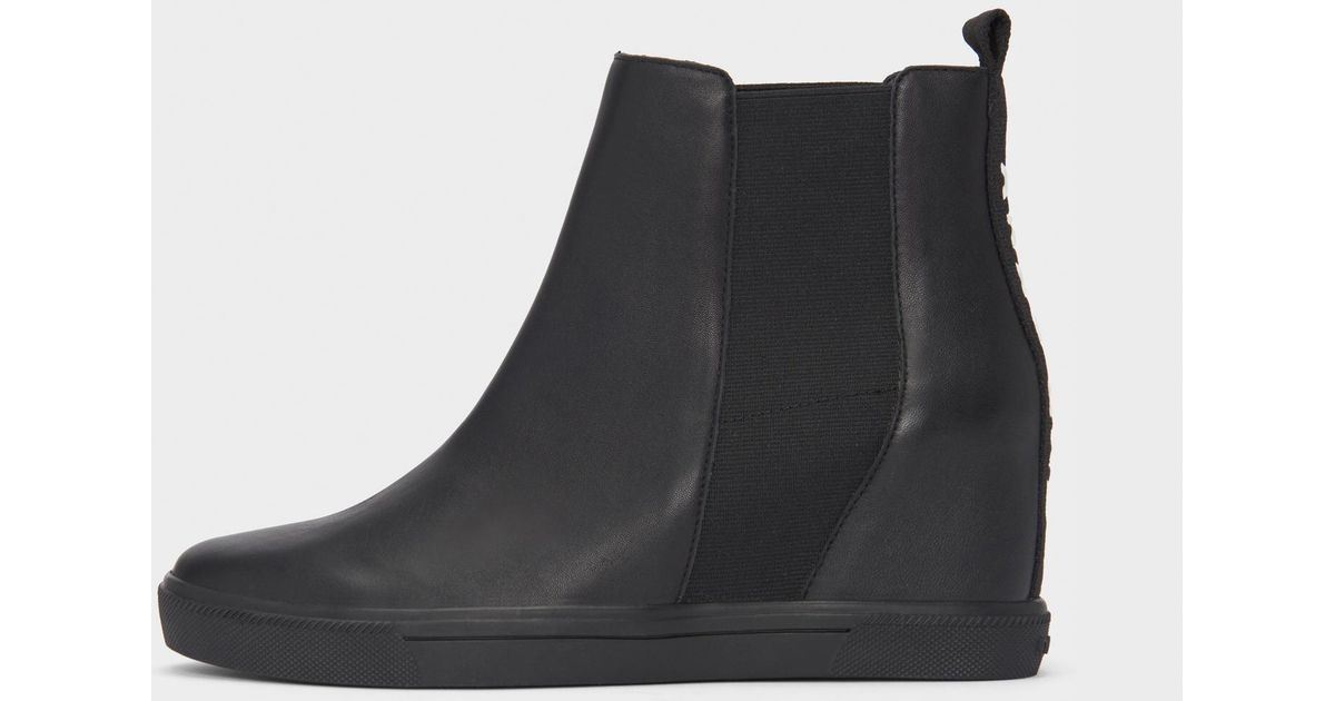 dkny coley wedge sneakers