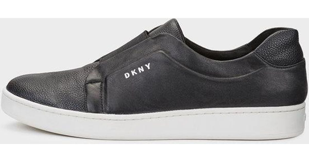 DKNY Leather Bobbi Slip On Sneaker in 