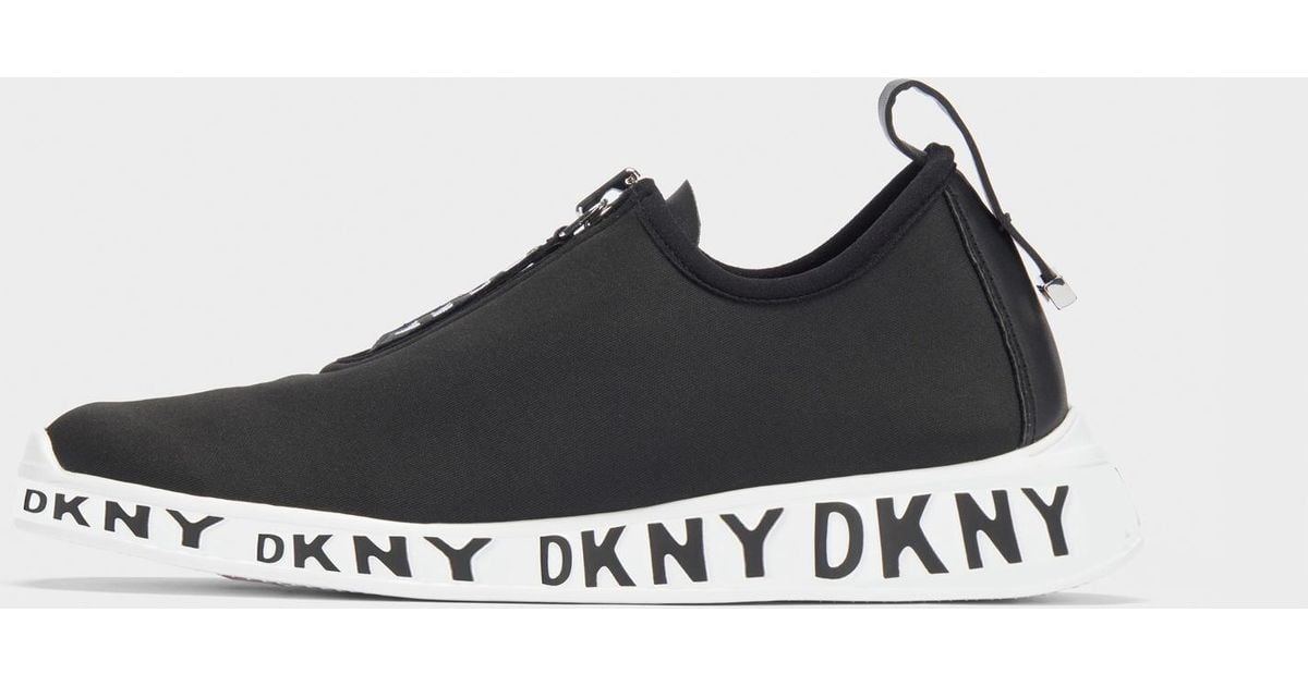DKNY Neoprene Melissa Slip-on Sneaker in Black | Lyst