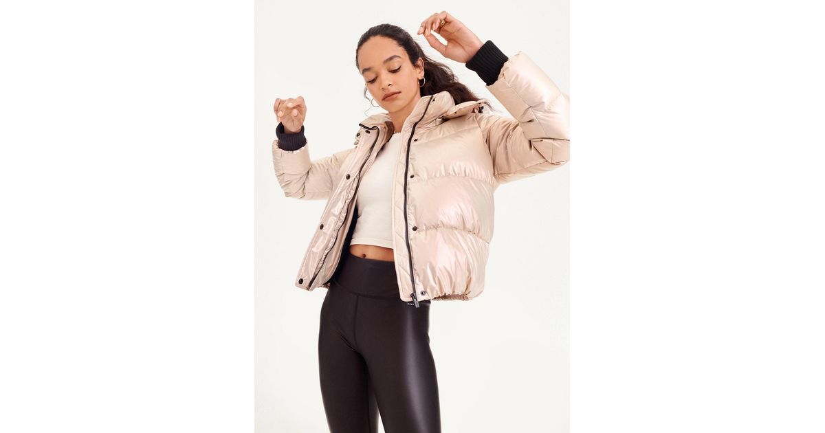 DKNY Boxy Puffer Jackets With Removable Hood In Beige Size Xl in Almond (Natural) | Lyst