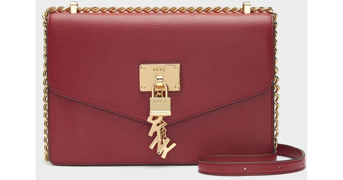 dkny pebbled leather bag