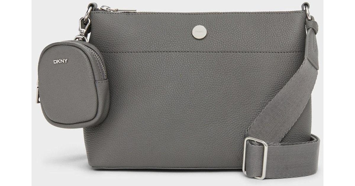 DKNY Winston Demi Crossbody Bag In Grey Size 5 in Charcoal (Gray) Lyst