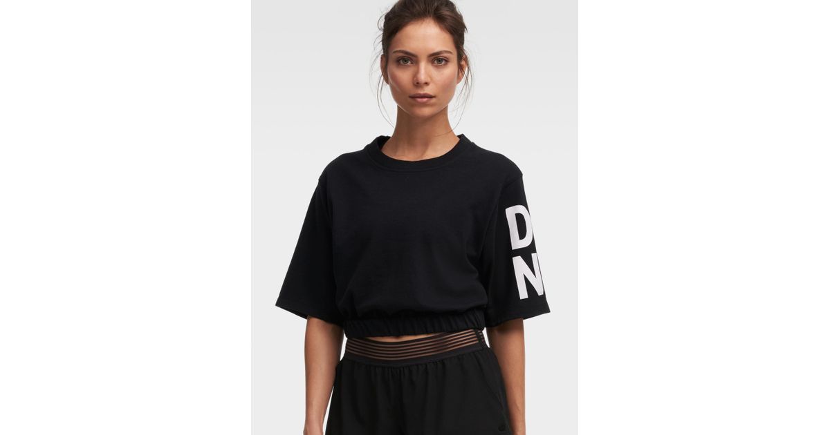cropped short sleeve sweatshirt