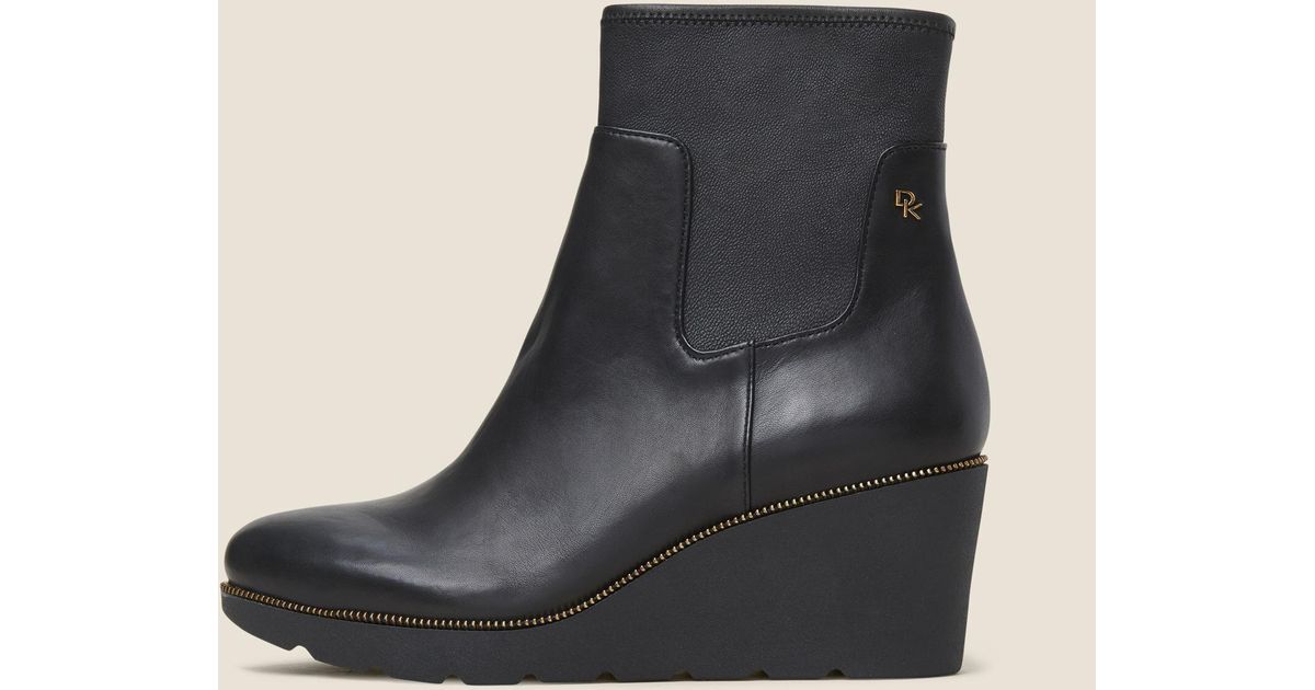 donna karan ivira wedge bootie