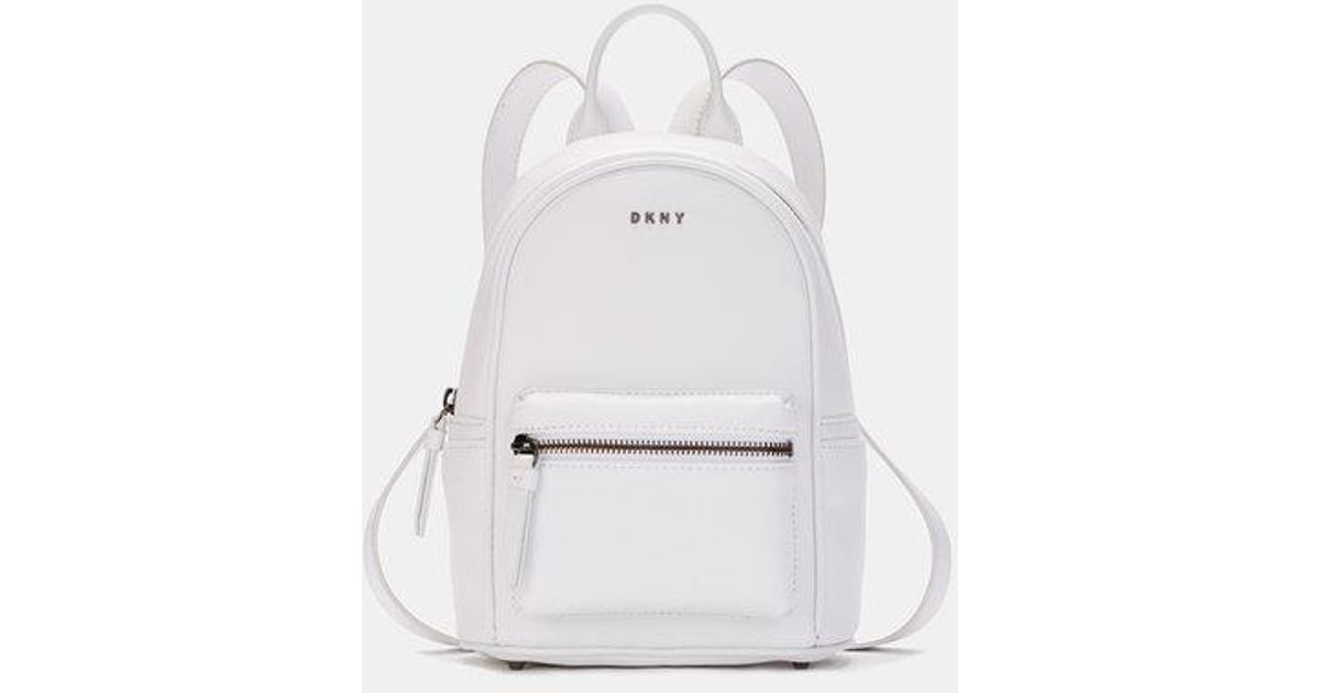 white mini backpack