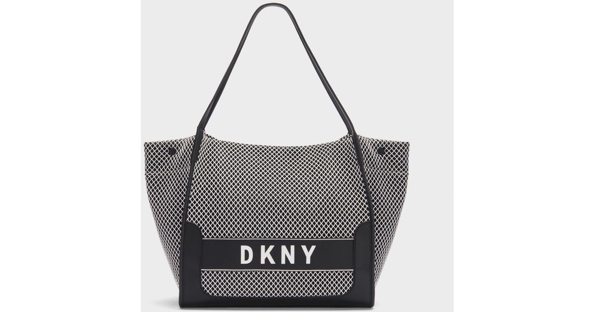 dkny ebony mesh tote