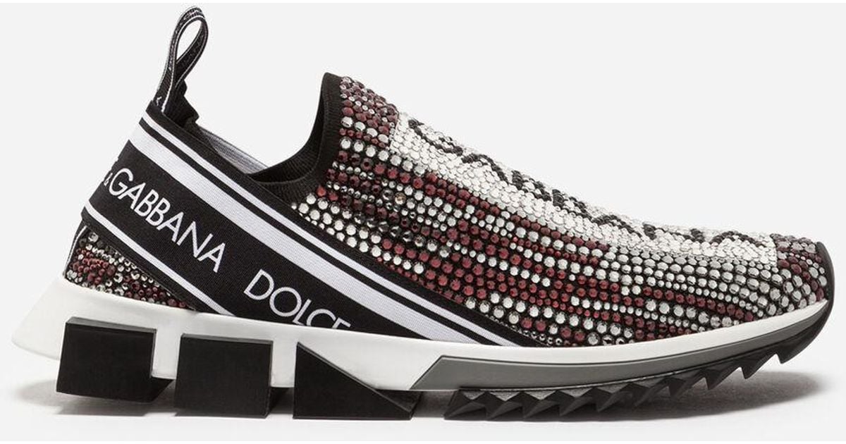 sorrento sneakers with rhinestones red