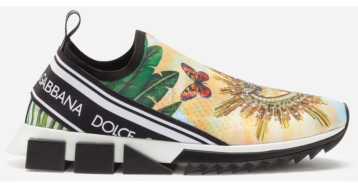 dolce & gabbana stretch mesh sorrento sneakers