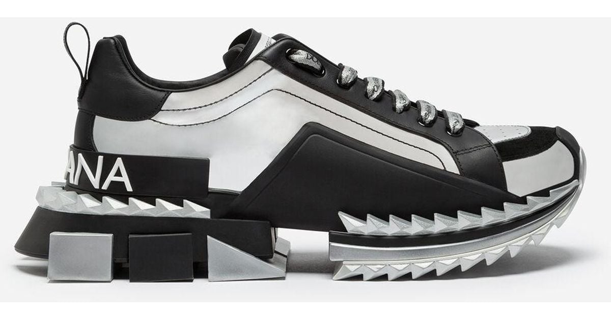 dolce gabbana sneakers silver