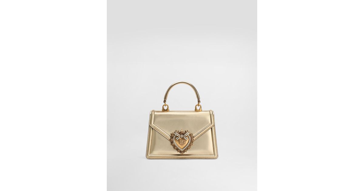 Dolce & Gabbana Small Devotion Bag in Yellow | Lyst UK