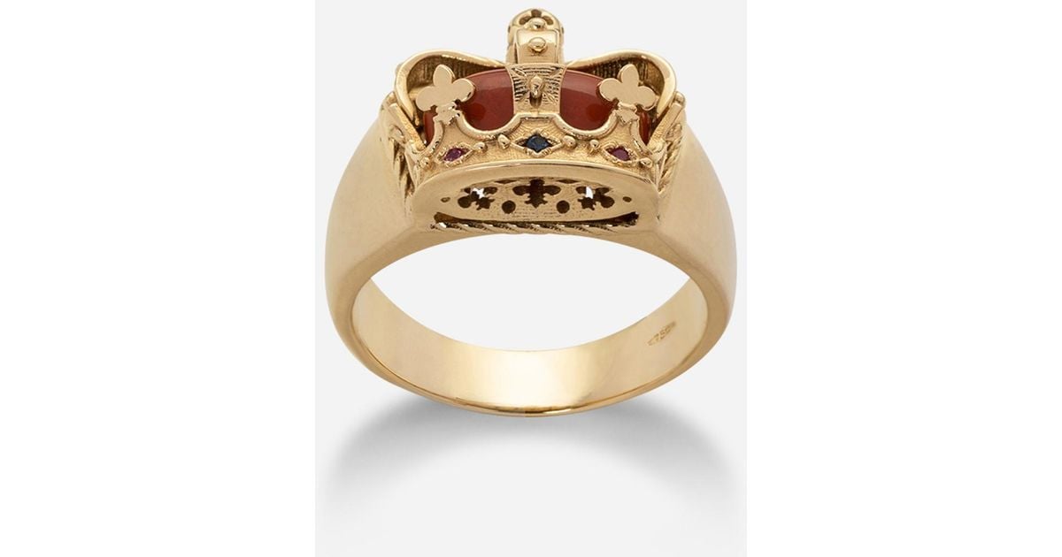 Royal Rind Dolce & Gabbana 18K Royal Ring in Metallic for Men | Lyst Canada