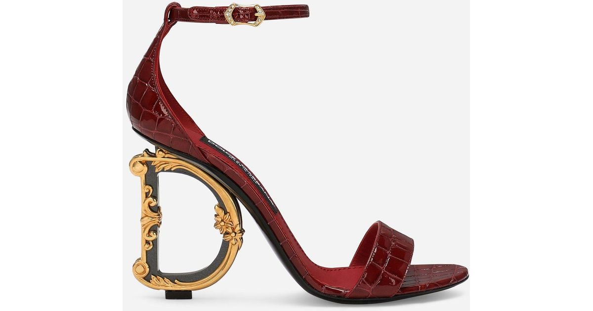 dolce and gabbana sparkly shoes red