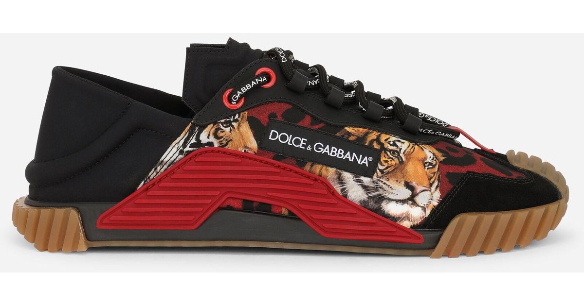 Dolce & Gabbana Rubber Ns1 Sneakers With Tiger Print for Men | Lyst