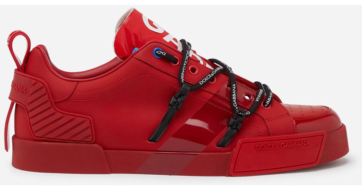 patent calfskin portofino sneakers