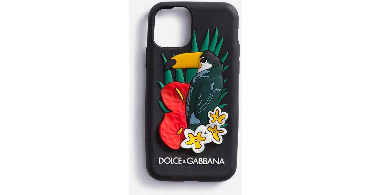 Dolce & Gabbana Iphone 11 Pro Case In Rubber With Toucan Print - Lyst