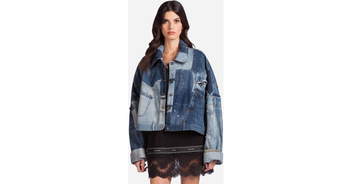 dolce and gabbana patchwork blazer