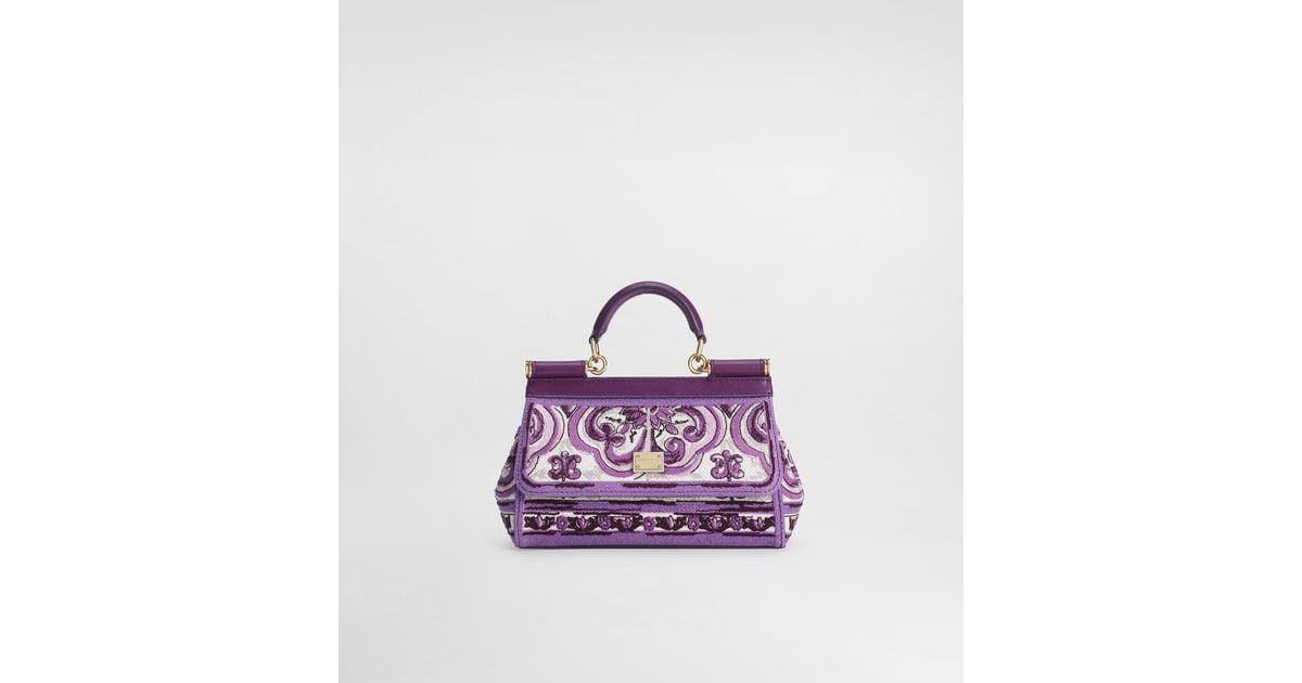 Dolce & Gabbana Small Sicily Handbag With Majolica