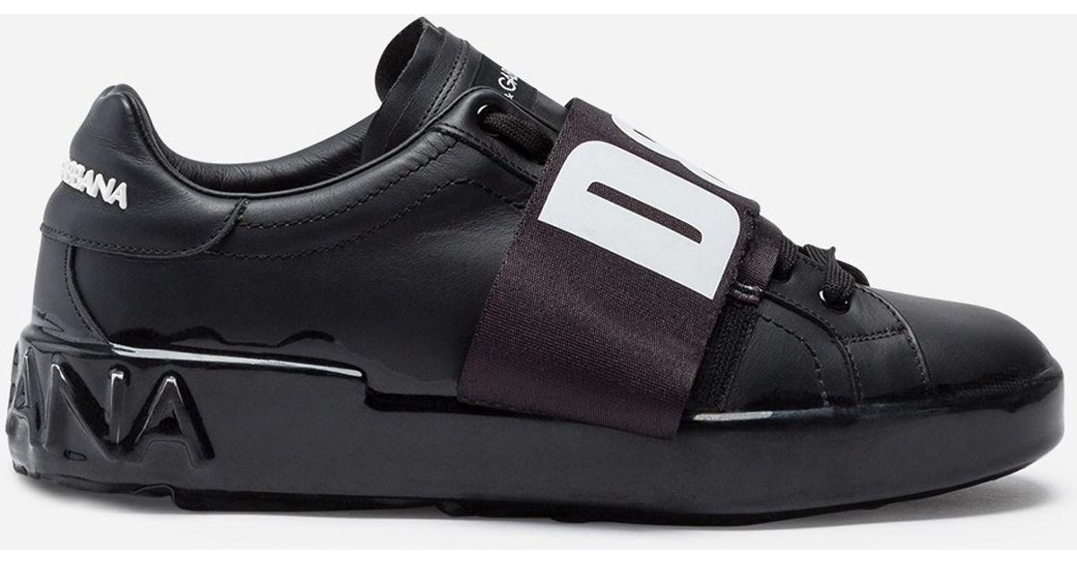 patent calfskin portofino sneakers