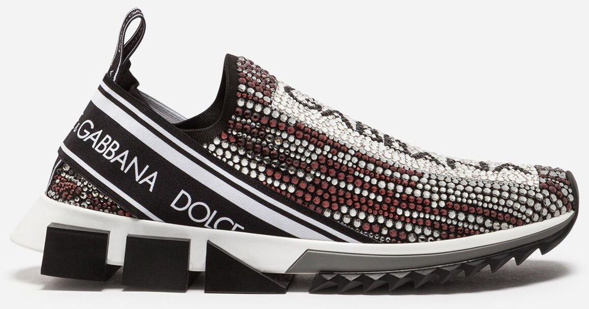 dolce and gabbana sneakers with rhinestones