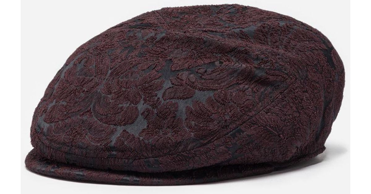 purple flat cap
