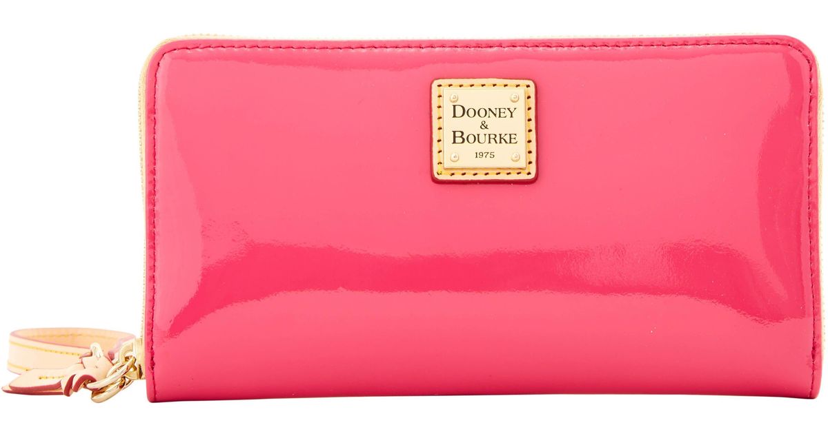 dooney and bourke pink patent leather