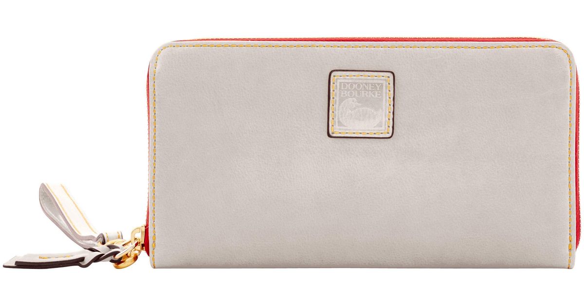 florentine large zip around wristlet