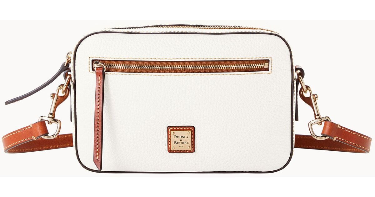 Dooney & Bourke Leather Pebble Grain Camera Zip Crossbody in White Lyst