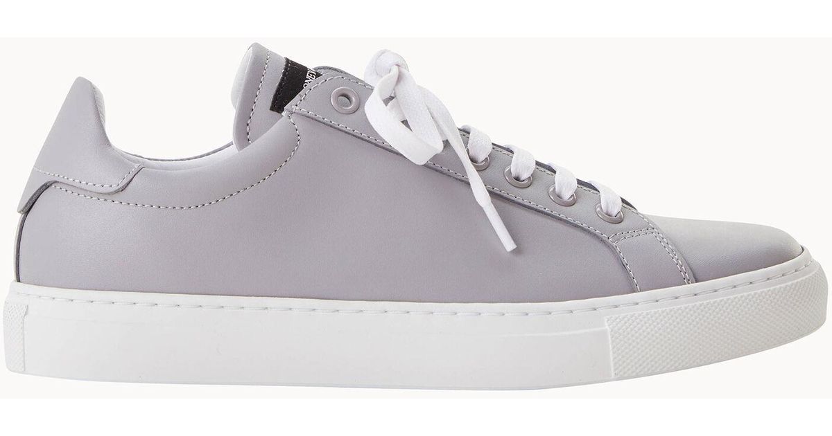 Dooney & Bourke Leather Classic Lace Up in Light Grey (Gray) | Lyst