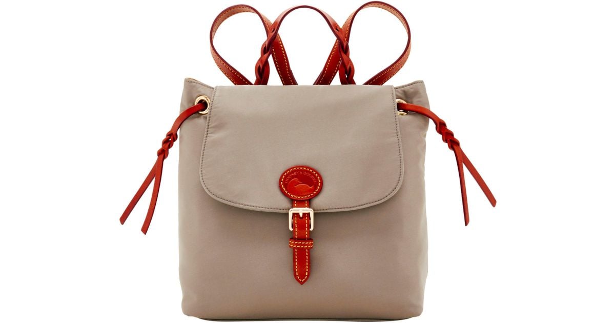 dooney nylon flap backpack