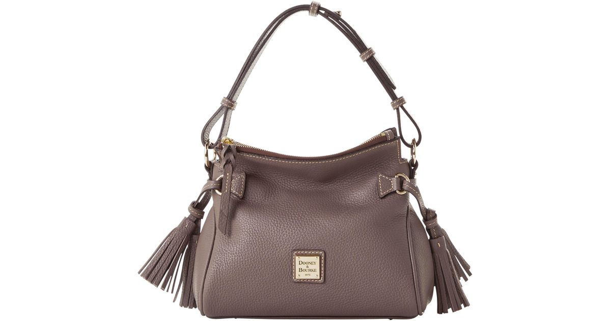 Dooney & Bourke Leather Pebble Grain Tassel Shoulder Bag Lyst