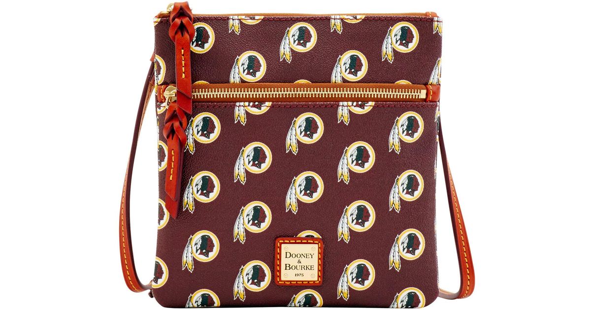 Dooney & Bourke Cotton Nfl Redskins Double Zip Crossbody Lyst