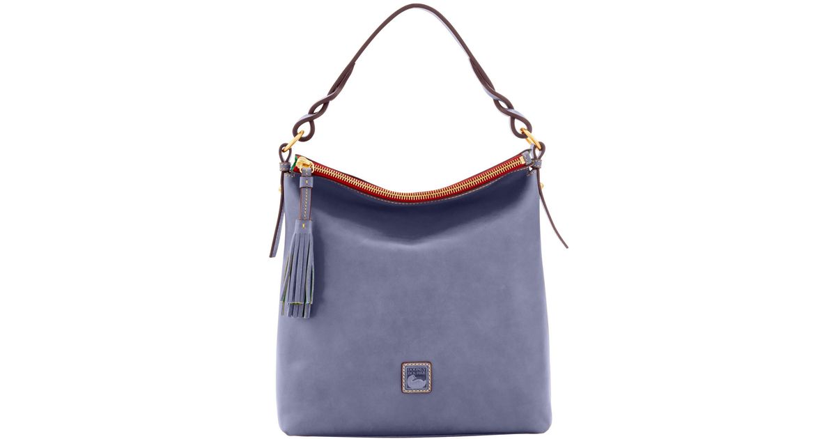 Dooney & Bourke Leather Florentine Small Sloan in Steel Blue (Blue) Lyst